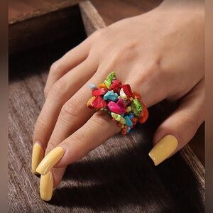 ✨NEW Colorful Stone Cluster Ring